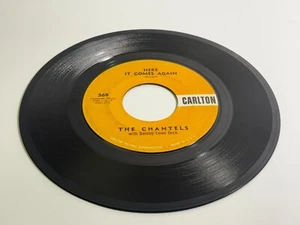 The Chantels - Here it Comes Again / Summertime (1962) Carlton - Vintage Single - Picture 1 of 4