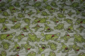 Frog Flannel-like Fabric, 25x39 inches, from a smoke free home - Picture 1 of 2