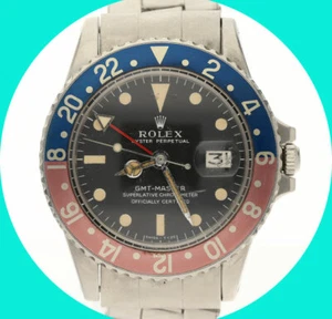 1970 Rolex GMT Master Pepsi matte dial #1675 stainless steel watch 40 MM - Picture 1 of 8