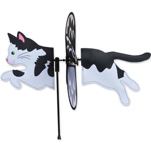 Spinner de viento con estacas pequeñas y negras Cat 19" PR 25176 - Imagen 1 de 1