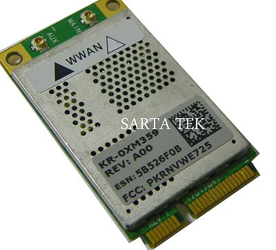 Tarjeta Mini-PCI de banda ancha inalámbrica móvil Dell 5720 XM359 / KR-0XM359 original Foto 1 de 2