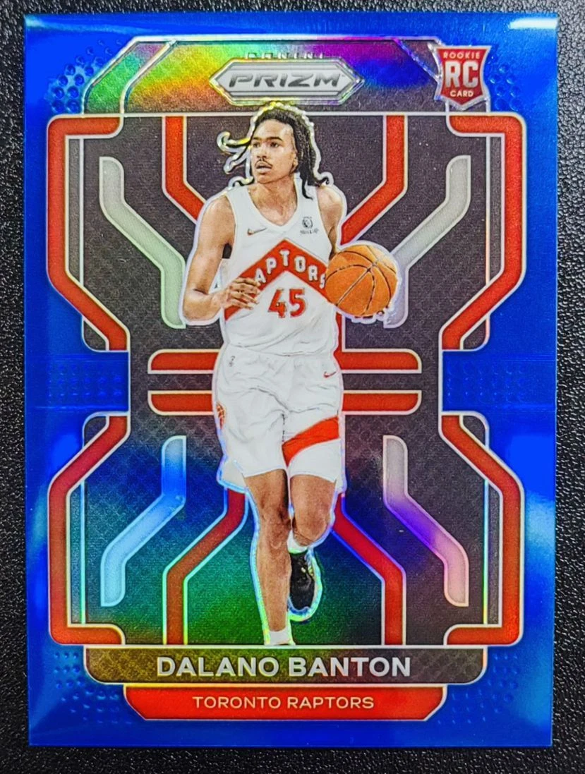 2021-22 Panini Prizm Blue Prizm /199 Dalano Banton #328 Rookie RC SSP