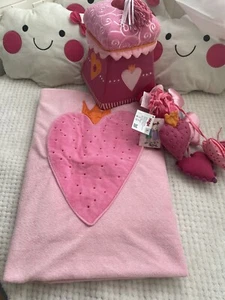 3tlg. Haba Mia&Pia Decke ~ Girlande~ Schmuckhäuschen Mädchen Rosa - Bild 1 von 14