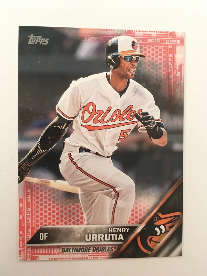 2016 Topps Mini Red Parallel Henry Urrutia Orioles 158 #'d /5 Rare Low S&H - Image 1 of 1
