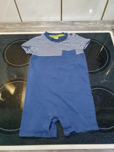 Blau/weiss gestreifter kurzer Schlafanzug - Gr.74 - H&M - neuwertig - Bild 1 von 1
