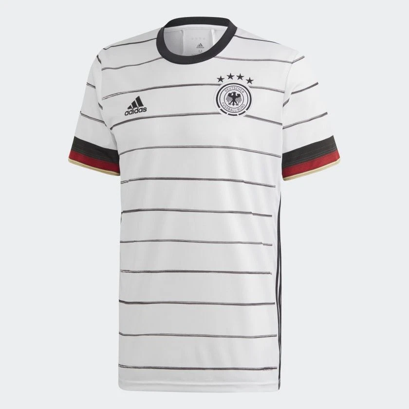 adidas DFB Deutschland EM 2020 Herren Heim Trikot - White/Black, M (EH6105)