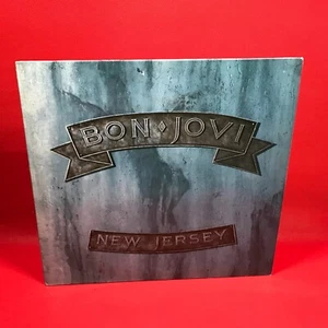 BON JOVI New Jersey 1988 UK vinyl LP + INNER Bad Medicine and Born To Be My Baby - Picture 1 of 6