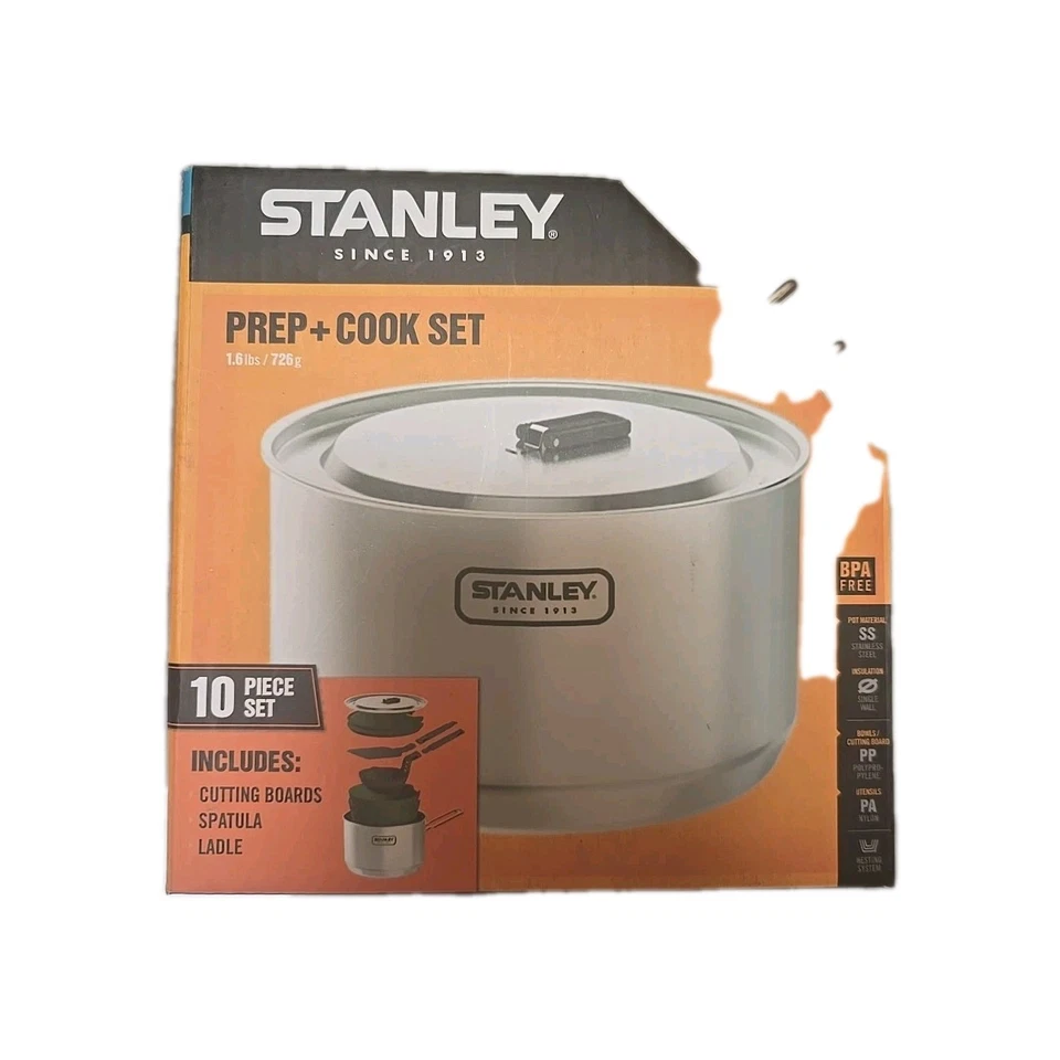 D32 Stanley Adventure Series Two Bowl Cook Set 8pcs Stainless Nesting Compact