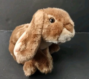 ANIMAL ALLEY Sitzsack Plüsch braun Hase mit rosa Ohren - 9,5 Zoll weich realistisch Kaninchen - Bild 1 von 13