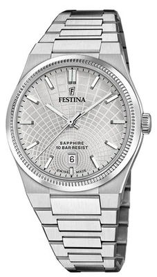 Festina Swiss Made Rivé Quartz (40mm) Grey Dial / Stainless Steel F20051/2 Watch - Image 1 of 4