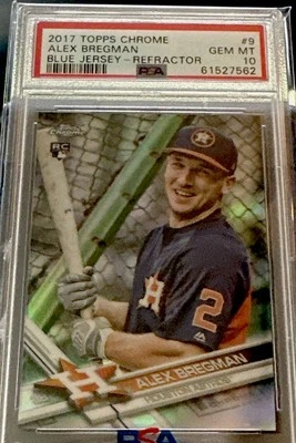 2017 Topps Chrome  Alex Bregman #9 Refractor BP Uniform (RC) SP! Redsox 🔥⚾️💎 - Image 1 of 2