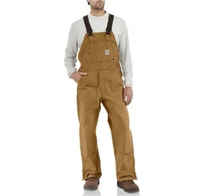 CARHARTT MEN'S LOOSE FIT FIRM DUCK BIB OVERALL Size 36x36 - Picture 1 of 10