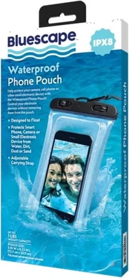 Bluescape Universal Waterproof Phone Pouch; Black & Clear (Pack Of 3) - Image 1 of 4