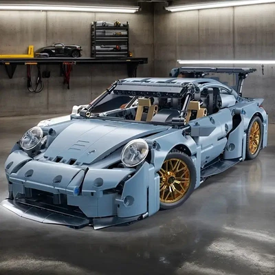 PORSCHE Building Blocks Technic Race Car New 911 - Image 1 of 3