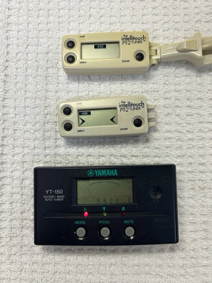 ТРИ зажимных инструментальных тюнера с различными мандолинами / гитарными принадлежностями рабочий плавник  - Изображение 1 из 3