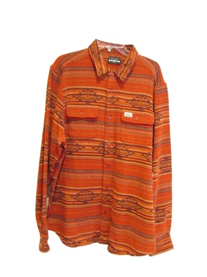 Kimes Ranch Bisbee Flannel Shirt - Men's Large - Brick Red - Blanket Stripe   (H - Image 1 of 4