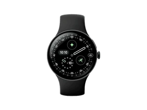 GOOGLE Watch 4 45 Wi-Fi Smartwatch Fluorelastomer, 150-215, Obsidian - Bild 1 von 1