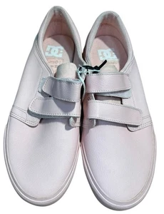 DG Pink Plimsols Pumps Trainers Shoes Leather Upper Rubber Sole EU 40.5 UK 7 - Picture 1 of 7