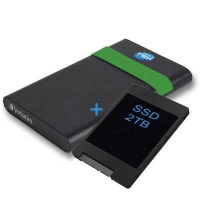 Verbatim Box Mit SSD 2tb Vorinstaliert USB 3.0 Externes Gehäuse Festplatte_ - Bild 1 von 4