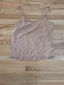 Camiseta sin mangas a.n.a A New Approach para mujer XL bronceada correas ajustables pulóver elástico - Imagen 1 de 5