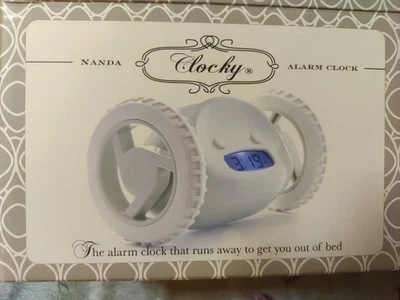 Nanda Clocky Novelty Almond Alarm Get Away Digital Clock - Image 1 of 4