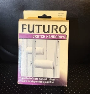 FUTURO Pair of Crutch Hand Grips Soft Rubber Foam Set of Two Made in USA New - Picture 1 of 13