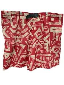 Columbia Hombres Rojo Off-Blanco Cinturón Forrado Bañador Board Shorts XL Exterior - Imagen 1 de 11