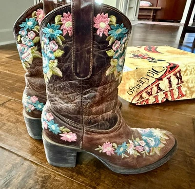 OLD GRINGO🌵YIPPEE KI YAY WESTERN Botas Bordadas✨| MUJER 9.5B Foto 1 de 4