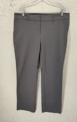 Брюки женские Apt 9 16 коричневые серые из хлопковой смеси средняя посадка обычный крой брюки Torie - Изображение 1 из 4