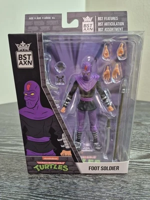 Boneco BST AXN TMNT Foot Soldier assuntos leais edição limitada NOVO lacrado - Imagem 1 de 4