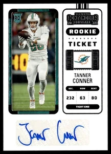 2022 Contenders Rookie Ticket Tanner Conner Rookie Auto Miami Dolphins #273 - Picture 1 of 2