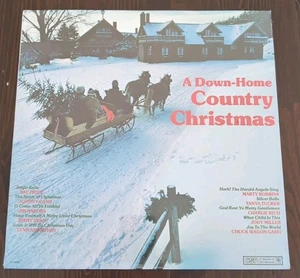 A DOWN-HOME COUNTRY CHRISTMAS ALBUM LP NEW SEALED J. CASH, TUCKER, NABORS - Picture 1 of 8