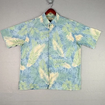 Tori Richard Hawaiian Shirt Mens XL Floral Tropical Hawaii Palms Beach Vtg - Image 1 of 4