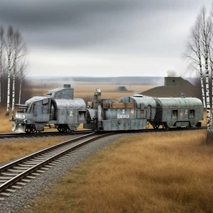 1/72 Polnischer Rundpanzerzug PP2 Brave "Smialy" Montage Modellbau KiMs - Bild 1 von 27