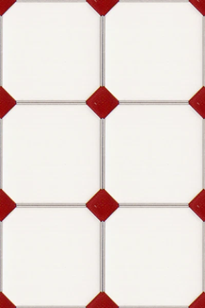 CREAL MINIATURES Wandfliesen mit braunen Rhomben, Puppenhaus, Puppenstube 1:12