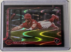 Matt McLain 2025 Topps Chrome BLACK LAVA REFRACTOR  /10 eBay 1/1 - Picture 1 of 6
