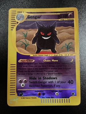 Gengar 13/165 Expedition Base Set Reverse Holo Rare WOTC Yukiko Baba Pokemon TCG - Image 1 of 4