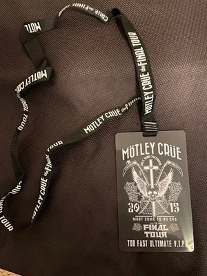 Cordón de paso laminado Motley Crue - Artículo de coleccionista - Nuevo con licencia Foto 1 de 2