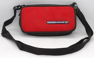 Nintendo GameBoy Advance GBA SP Red Black Travel Carrying Case Bag Pouch - Picture 1 of 3