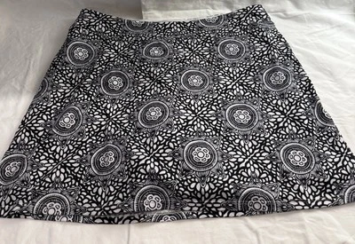 Soybu Skort Skirt Womens Medium Stretch Black White Geo Print Activewear Sporty - Image 1 of 4