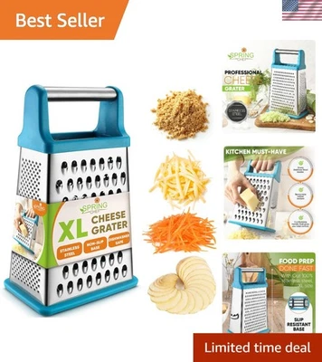 Rallador de queso parmesano XL de acero inoxidable portátil - apto para lavavajillas y versátil Foto 1 de 4