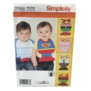 Simplicity 2066 Baby Bib Costumes One Size Sewing Pattern UNCUT FF - Picture 1 of 2