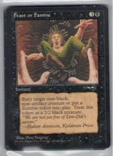 Feast or Famine (alternative picture) - Alliances - MTG Magic the Gathering