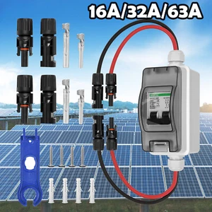 Solar Panel Circuit Breaker Disconnect Switch With Solar Plug Cable PV Switcher - Picture 1 of 20