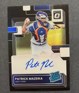 Patrick Mazeika 2022 Donruss Optic Rated Rookie Black Prizm Auto /50 - Picture 1 of 2