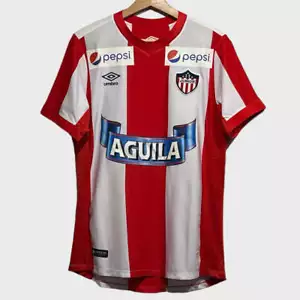 Camiseta deportiva de fútbol americano vintage de Umbro Junior FC Barranquilla roja para el hogar pequeña S - Imagen 1 de 5
