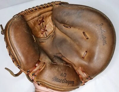 Guante de béisbol MacGregor Jake Gibbs Catchers modelo 40 vintage años 60 derecho Foto 1 de 4