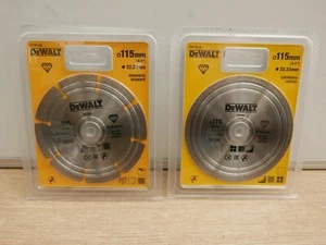 DEWALT DT3701 GP + DT3703 HARD 41/2" 115MM ANGLE GRINDER DIAMOND CUTTING DISCS - Picture 1 of 1