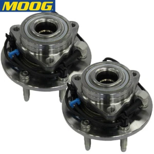 MOOG (2) Front Wheel Bearing and Hub For 00-06 Chevrolet Suburban 1500 Tahoe 4WD - Picture 1 of 8