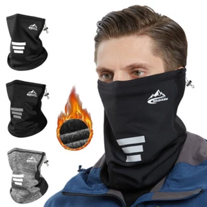 Thermal Motorcycle Face Mask Scarf Neck Warmer Tube Headwear for Cycling Running - Picture 1 of 14